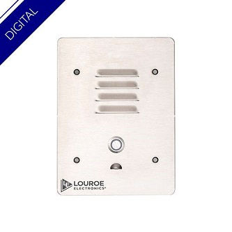 Louroe Electronics 2" IP Speakerphone, Wall Mnt,Push Button